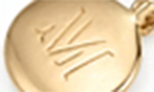 Monica Vinader Diamond And 18k Yellow Gold Vermeil Fiji Tiny Button Necklace In Yellow Gold