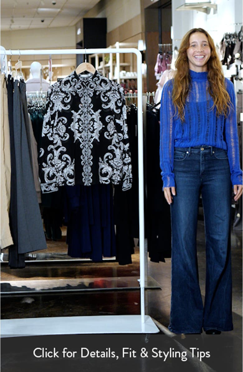 Willa Florentine Print Button-Up Shirt, sales video thumbnail