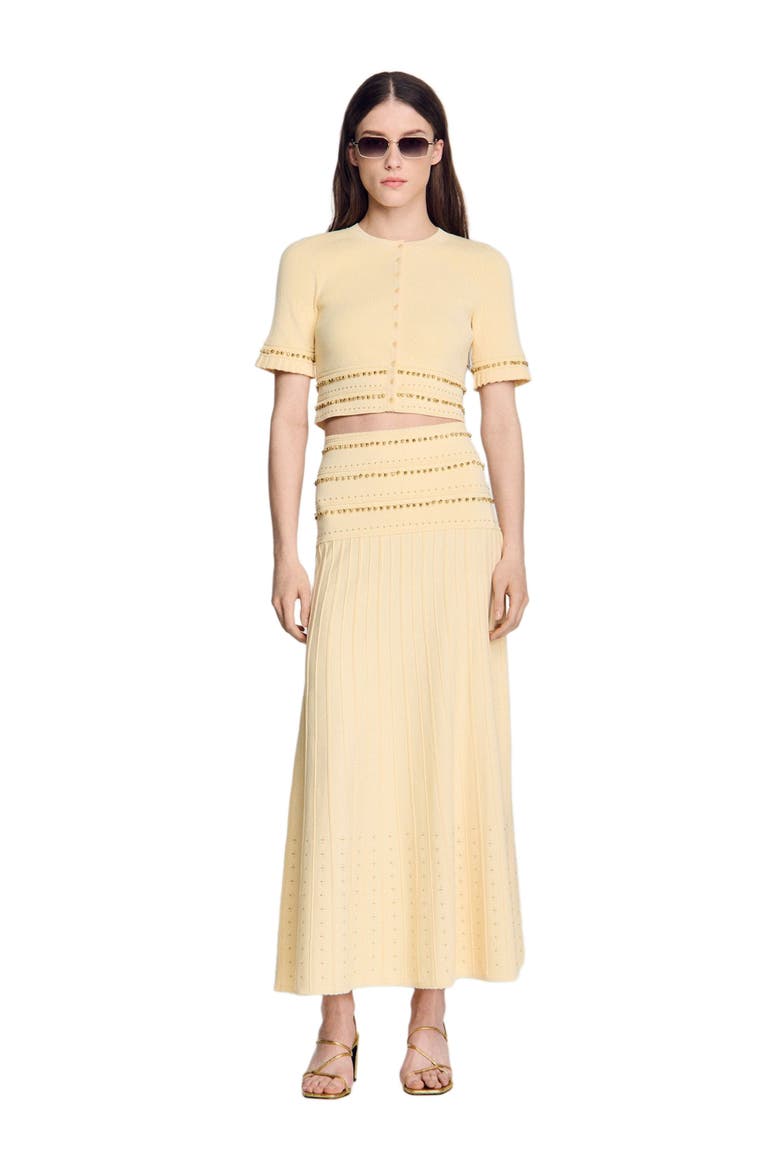 Long tassel skirt, Alternate, color, Vanilla