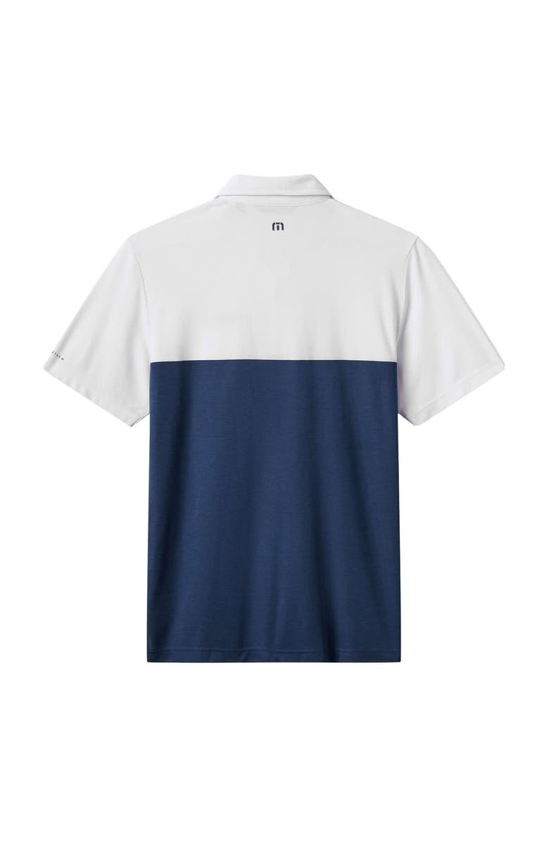 TravisMathew Men's TravisMathew White/Navy Houston Astros Home Run Leader Tri-Blend Polo, Alternate, color, White