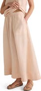 Haven Well Within Linen Drawstring Midi Skirt