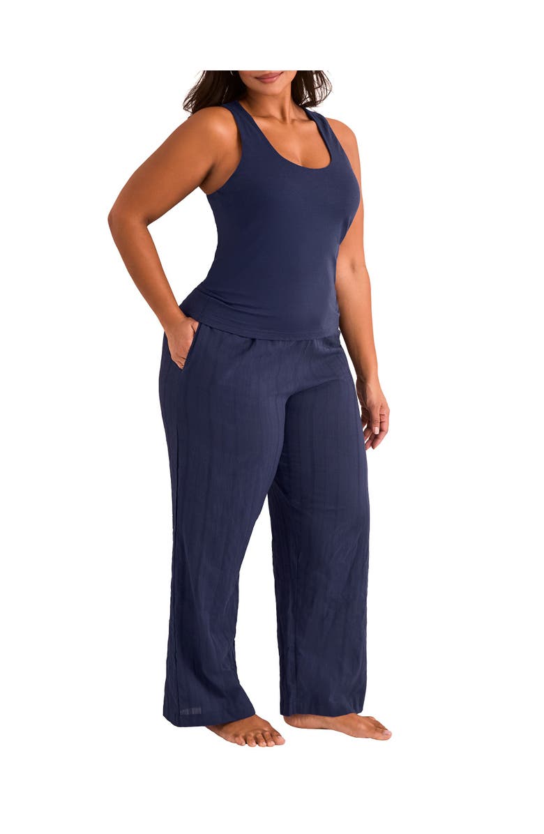 Adore Me Kirsten Pajama Set, Alternate, color, Dark Blue