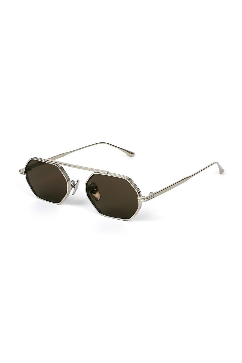 Magari 51mm Metal Frame Sunglasses, Alternate, color, Brown