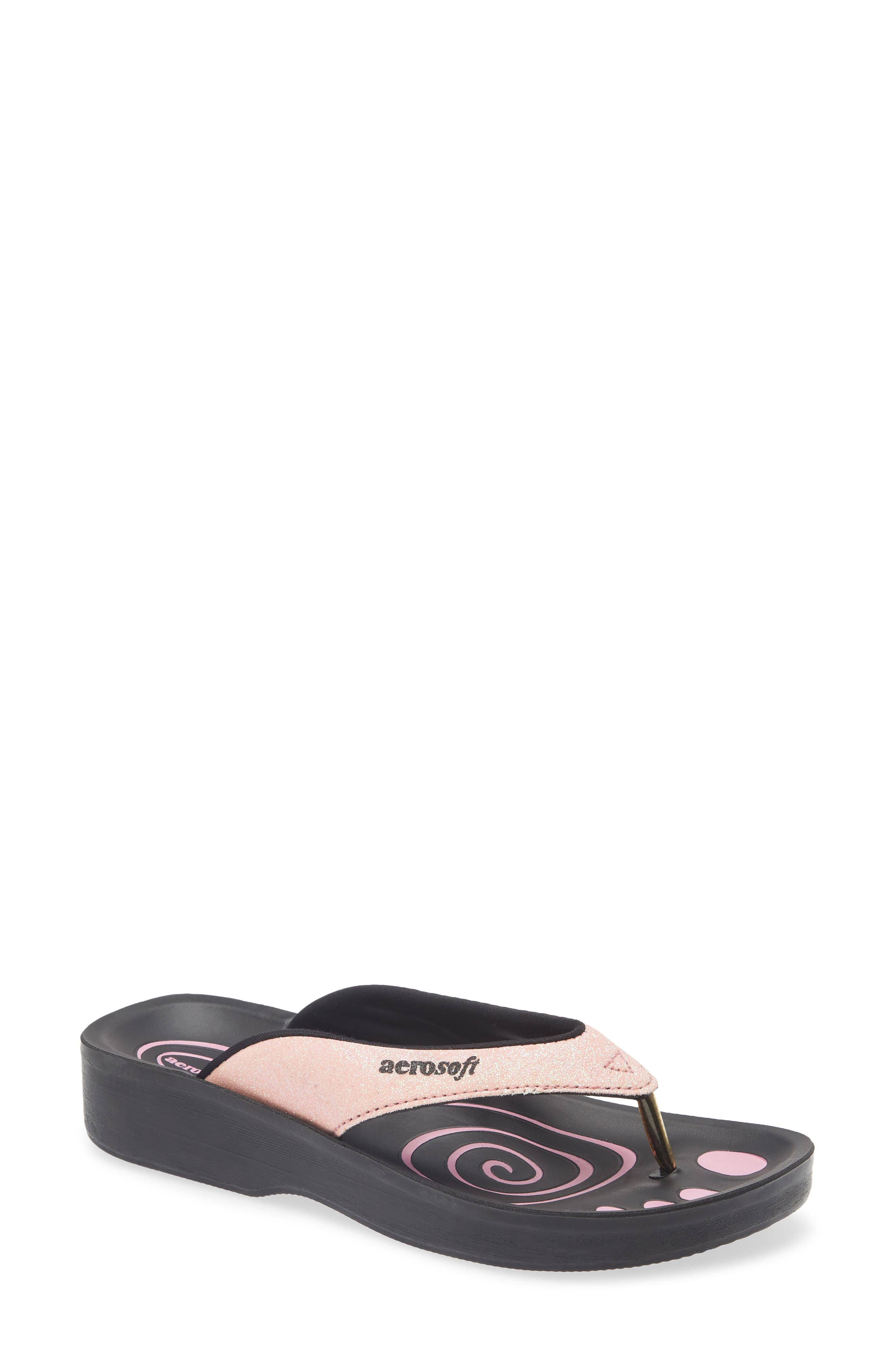 Glitter Strap Sandal, Main, color, PINK