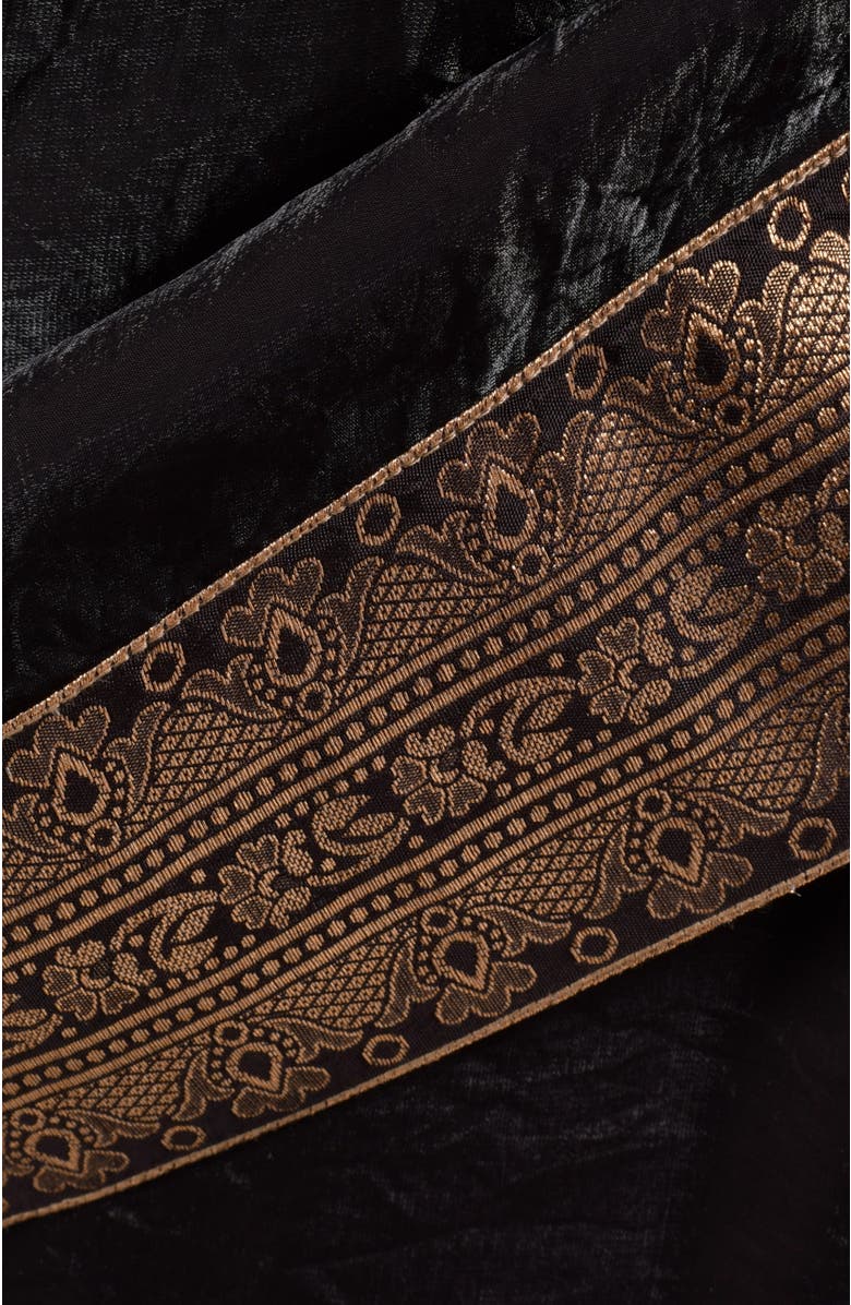 RAAS Leila Pre-Stiched Ruffle Lehenga Saree, Alternate, color, Black