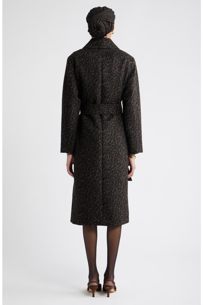 Belted Animal Print Jacket, Alternate, color, ANIMAL PRINT