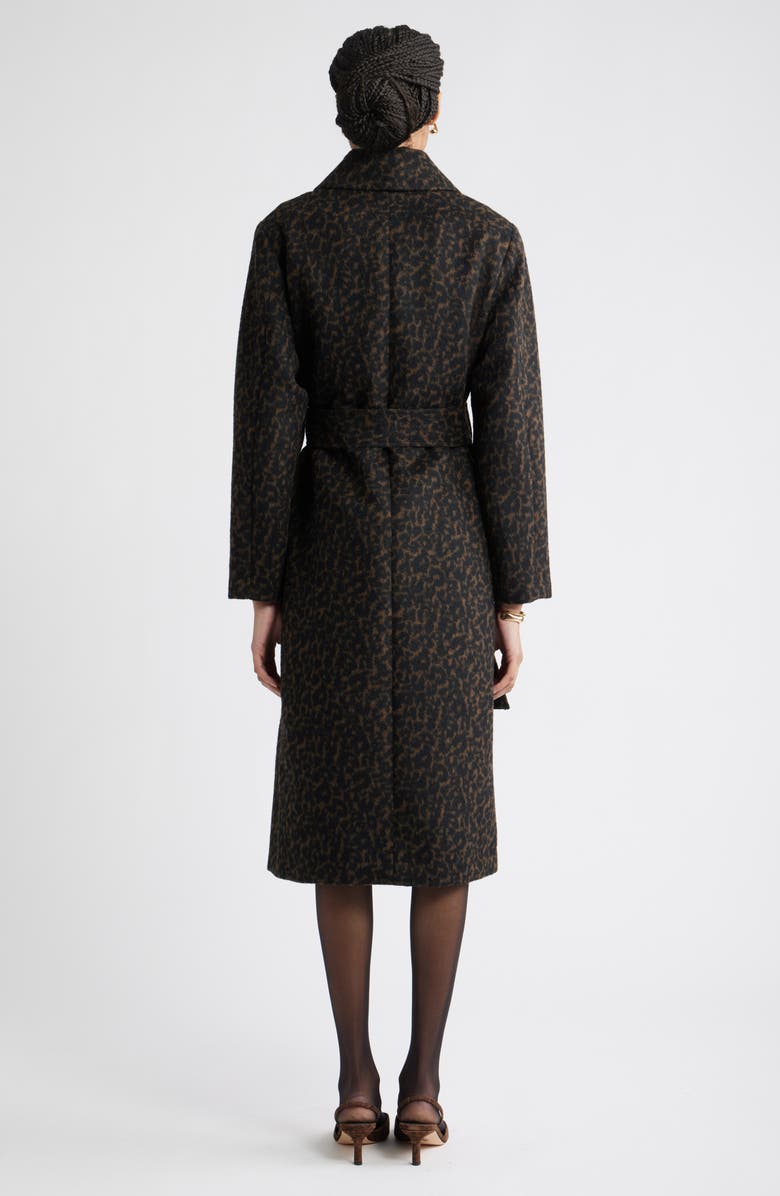 Nordstrom Belted Animal Print Jacket, Alternate, color, Animal Print