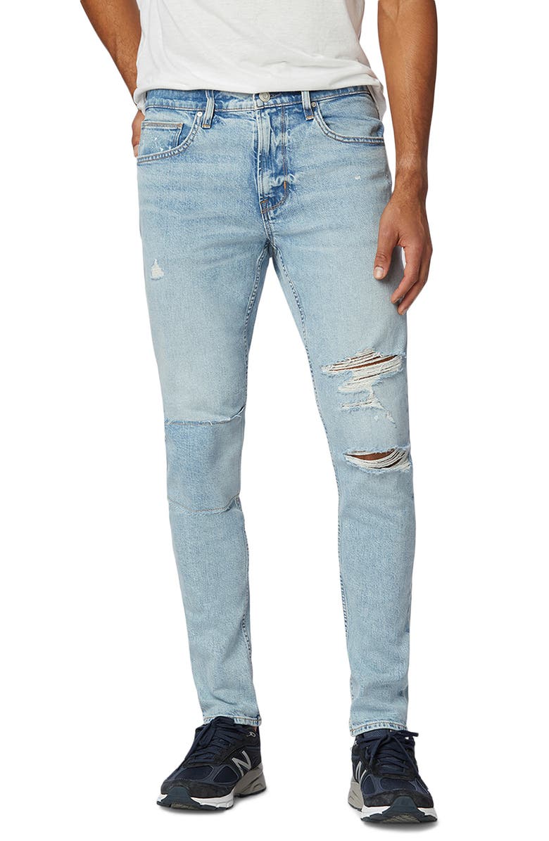 Hudson Jeans Zack Ripped Skinny Fit Jeans, Main, color, 