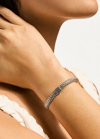 John Hardy Icon Bracelet, Sterling Silver, Pavé Nordstrom