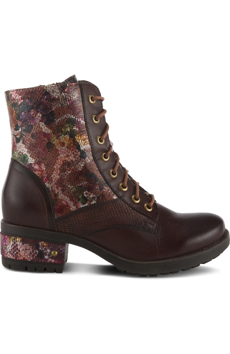 L'Artiste by Spring Step Marty-Met Bootie, Alternate, color, Brown Multi