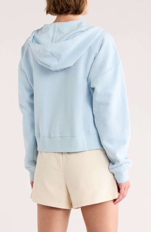 Hurley Coastline Crop Zip Hoodie In Blue