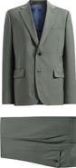 Paul Smith London Brierley Trim Fit Green Mélange Super 100s Wool Suit