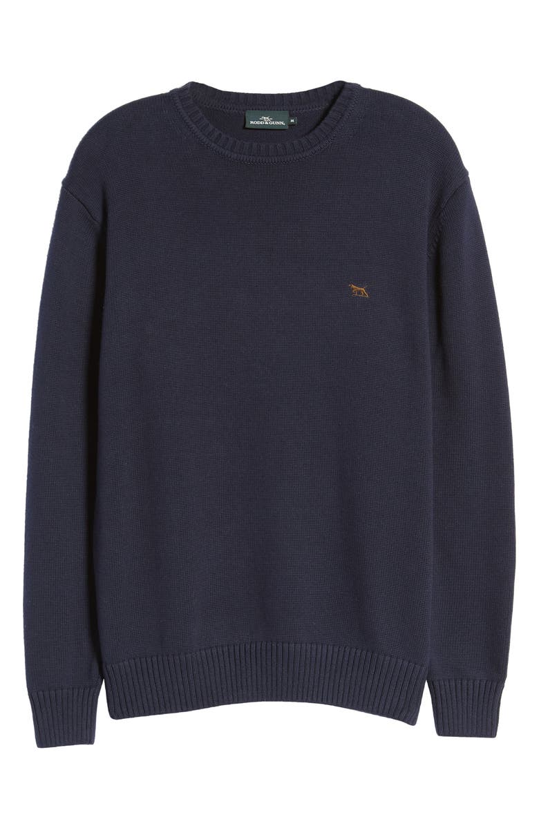 Rodd & Gunn Crewneck Cotton Sweater, Alternate, color, Sapphire