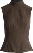 Reformation x Kacey Musgraves Sutton Mock Neck Sleeveless Wool Blend Top