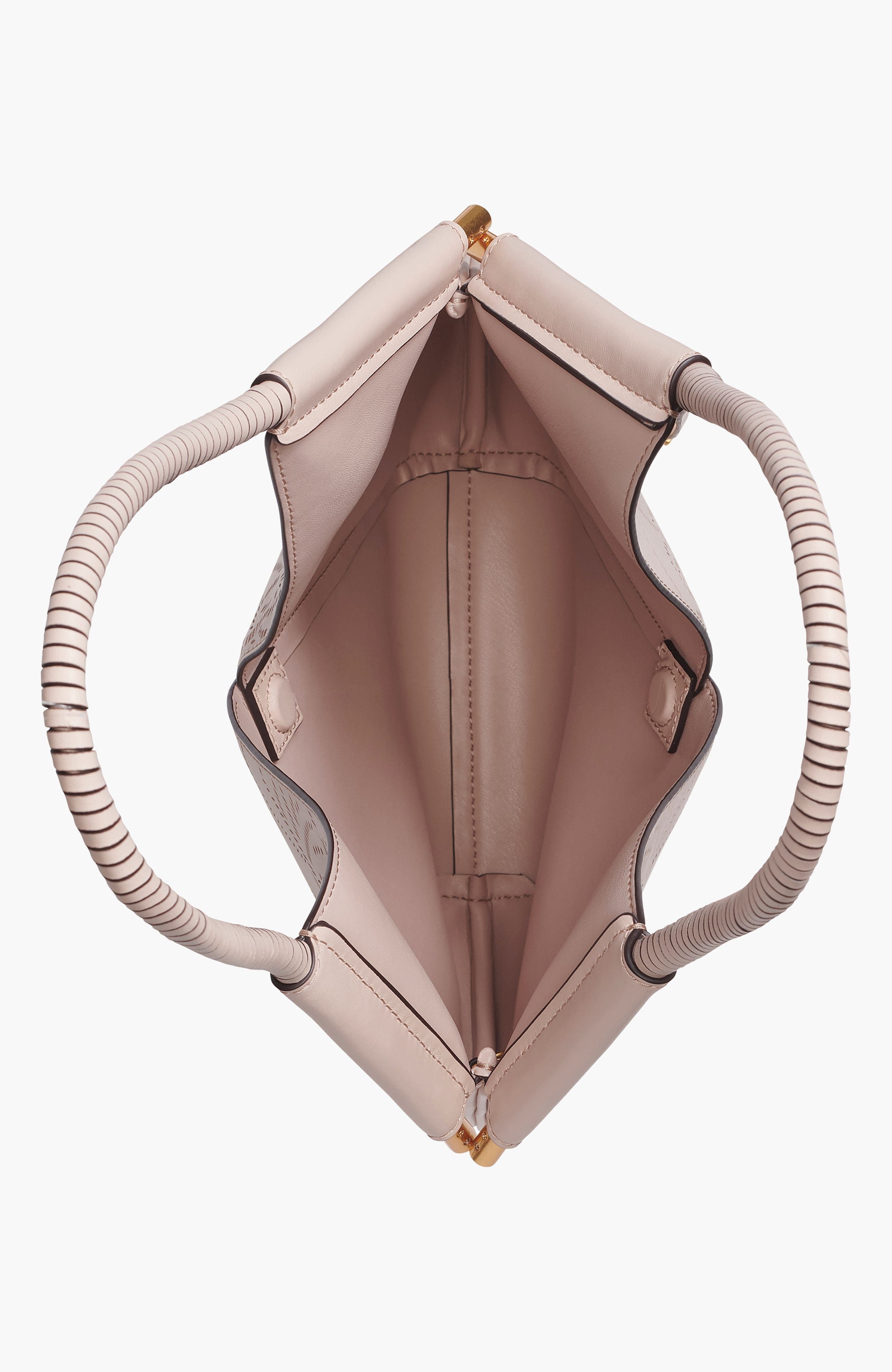 Donna Karan New York Baldwin Floral Perf Mini Shoulder, Alternate, color, Snow Petal