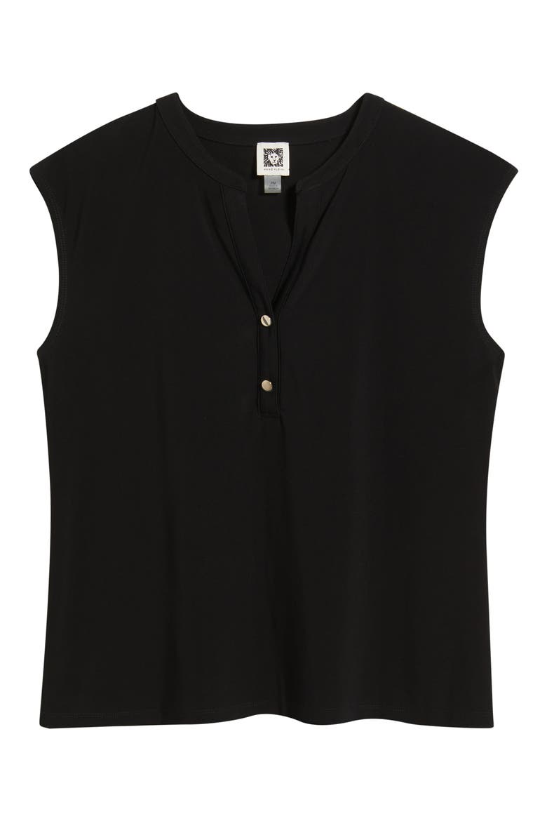 Sleeveless Knit Top, Alternate, color, ANNE BLACK