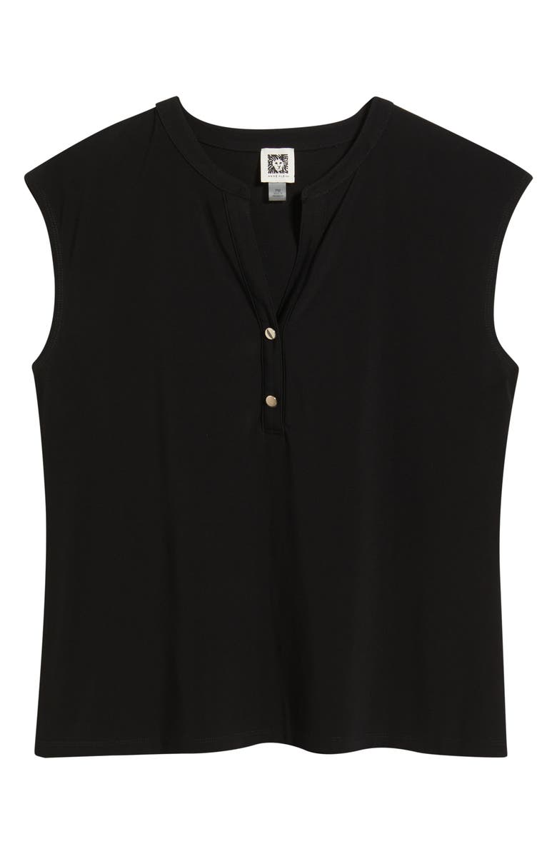 AK ANNE KLEIN Sleeveless Knit Top, Alternate, color, Anne Black