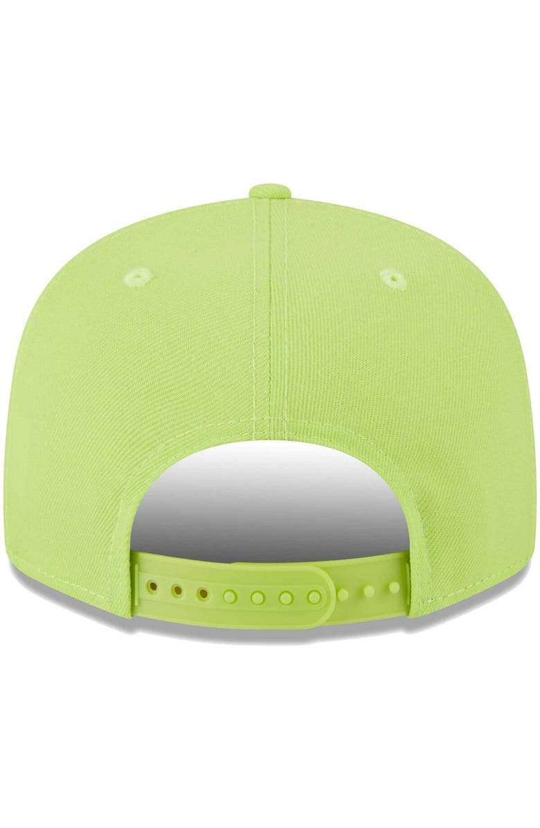New Era Men's New Era Neon Green New York Yankees Spring Color Basic 9FIFTY Snapback Hat, Alternate, color, 