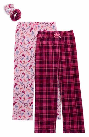 Kids' 2-Pack Fleece Pajama Pants & Scrunchies