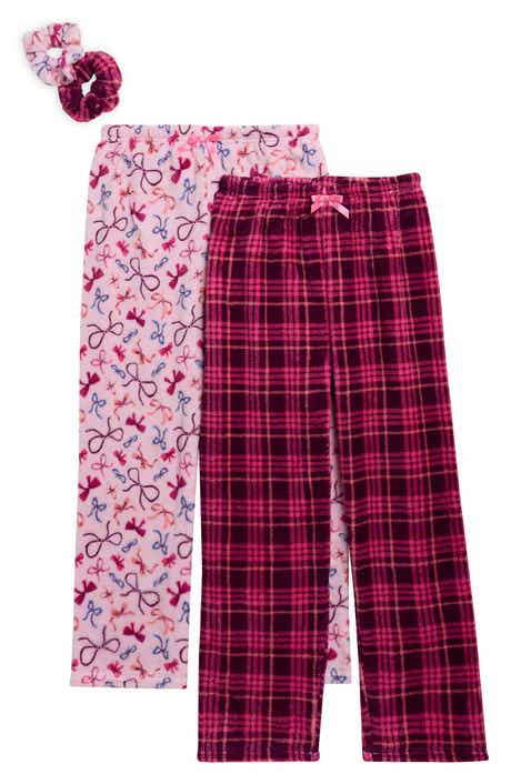 Kids' 2-Pack Fleece Pajama Pants & Scrunchies