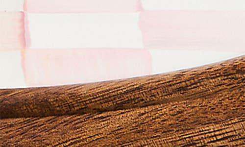 Mackenzie-childs Mackenzie Childs Rosy Check Wood Paper Towel Holder In Multi