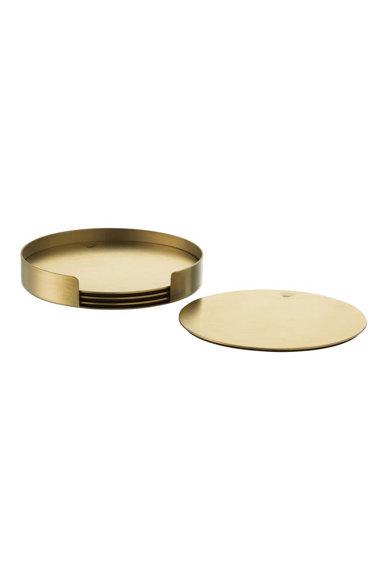 Peak Set of 4 Coasters, Main, color, GOLD