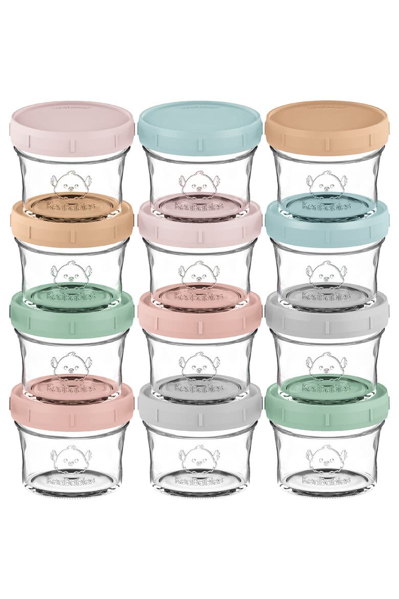 12-Pack Prep Jars Baby Food Storage Glass Containers, Main, color, Musk Dusk