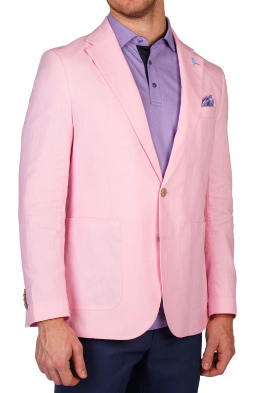 Tailorbyrd Linen Blend Sport Coat In Pink