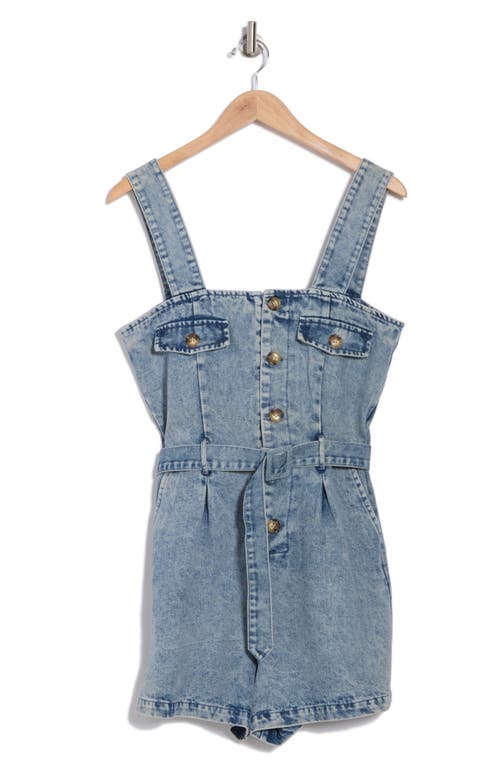 VIGOSS VIGOSS BELTED DENIM ROMPER