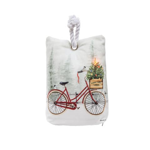 Holiday Bike Cruiser Light-Up LED Door Stop