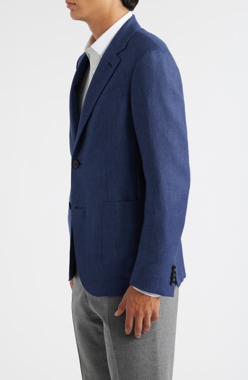 Zegna Cashmere, Silk & Linen Sport Coat In Blue