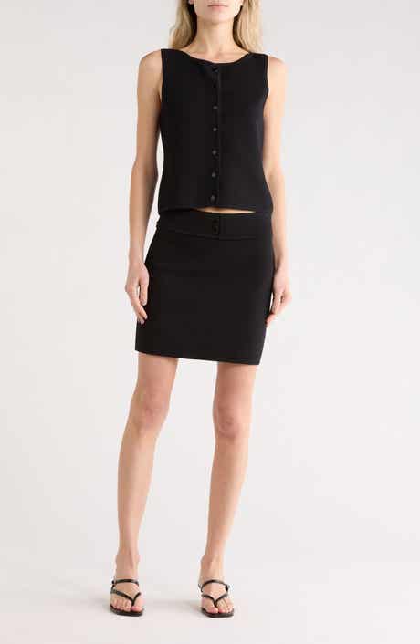 EDIT by JASON WU Buttoned Tank & Miniskirt Set