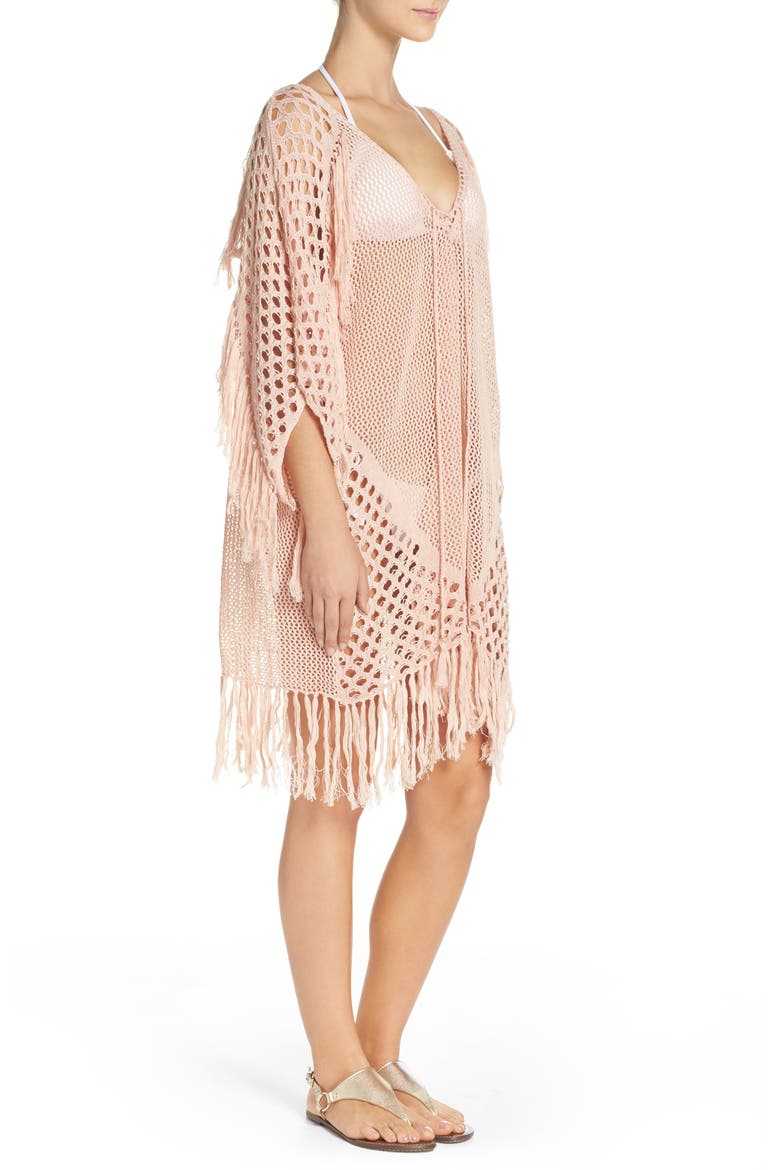New Romantics Cover-Up Caftan, Alternate, color, BLUSH
