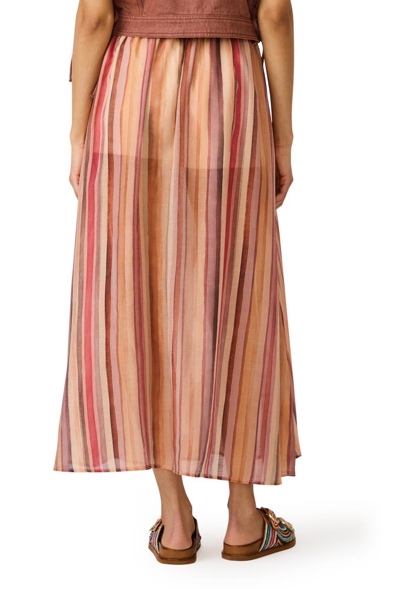 Shilloh Stripe Midi Skirt, Alternate, color, STRIPE MULTI