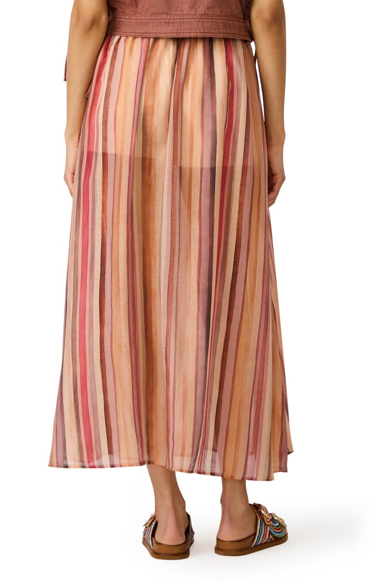Steve Madden Shilloh Stripe Midi Skirt, Alternate, color, Stripe Multi