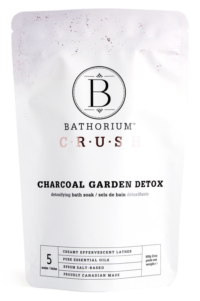 Charcoal Garden Detox Crush Bath Soak, Main, color, NO COLOR