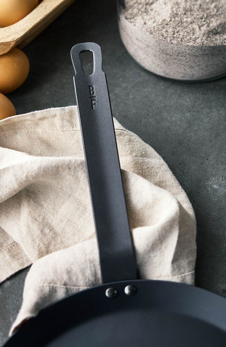 GreenPan x Bobby Flay 11" Carbon Steel Crepe Pan, Alternate, color, Black