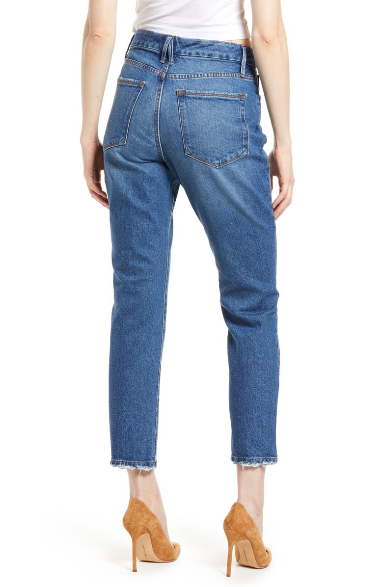 Good American Women's Good Classic Straight Leg Jeans, Alternate, color, 