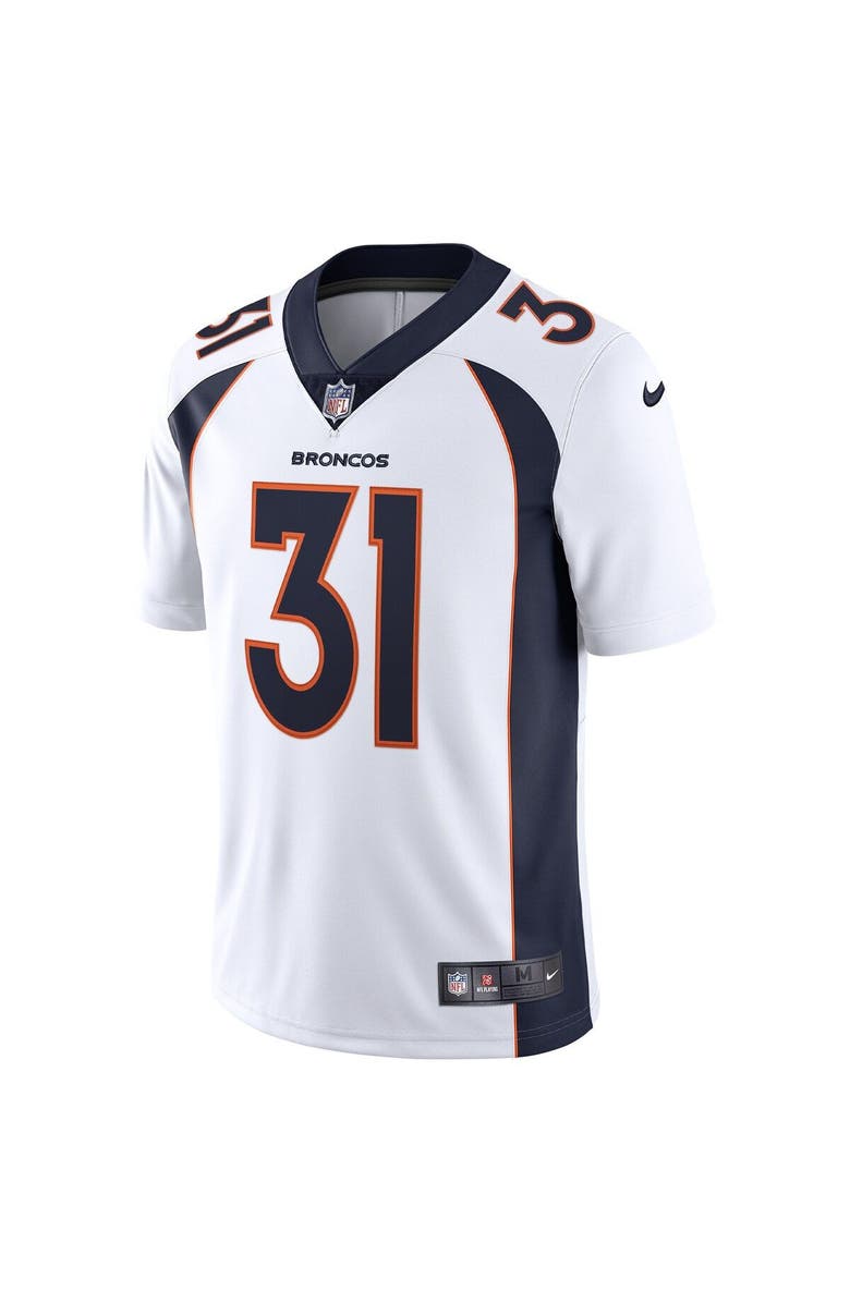 Nike Men's Nike Justin Simmons White Denver Broncos Vapor Limited Jersey, Alternate, color, 