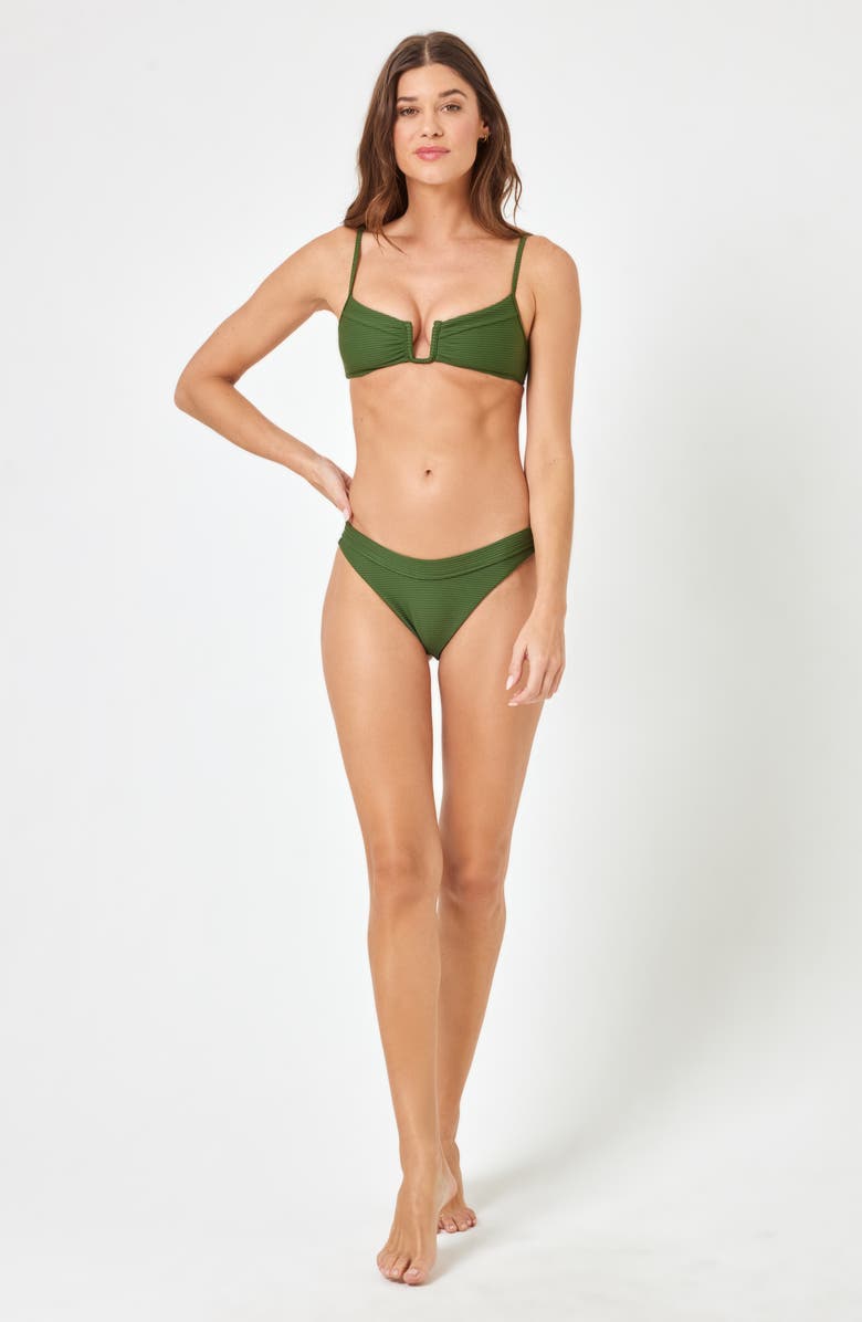 LSPACE Mercer Classic Textured Bikini Bottoms, Alternate, color, 