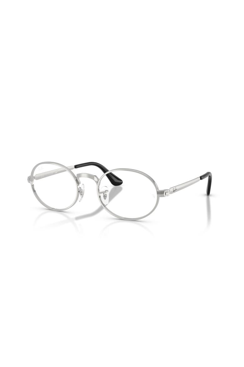 52mm Oval optical glasses, Main, color, Silver