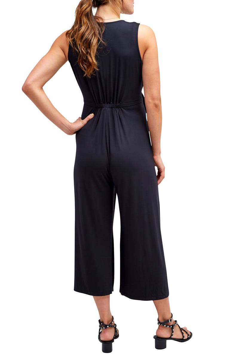 Nom Maternity Francesca Wide Leg Maternity/Nursing Jumpsuit, Alternate, color, 