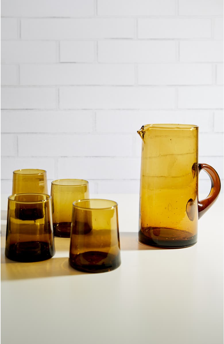 Verve Culture Moroccan Cone Jug, Alternate, color, Amber