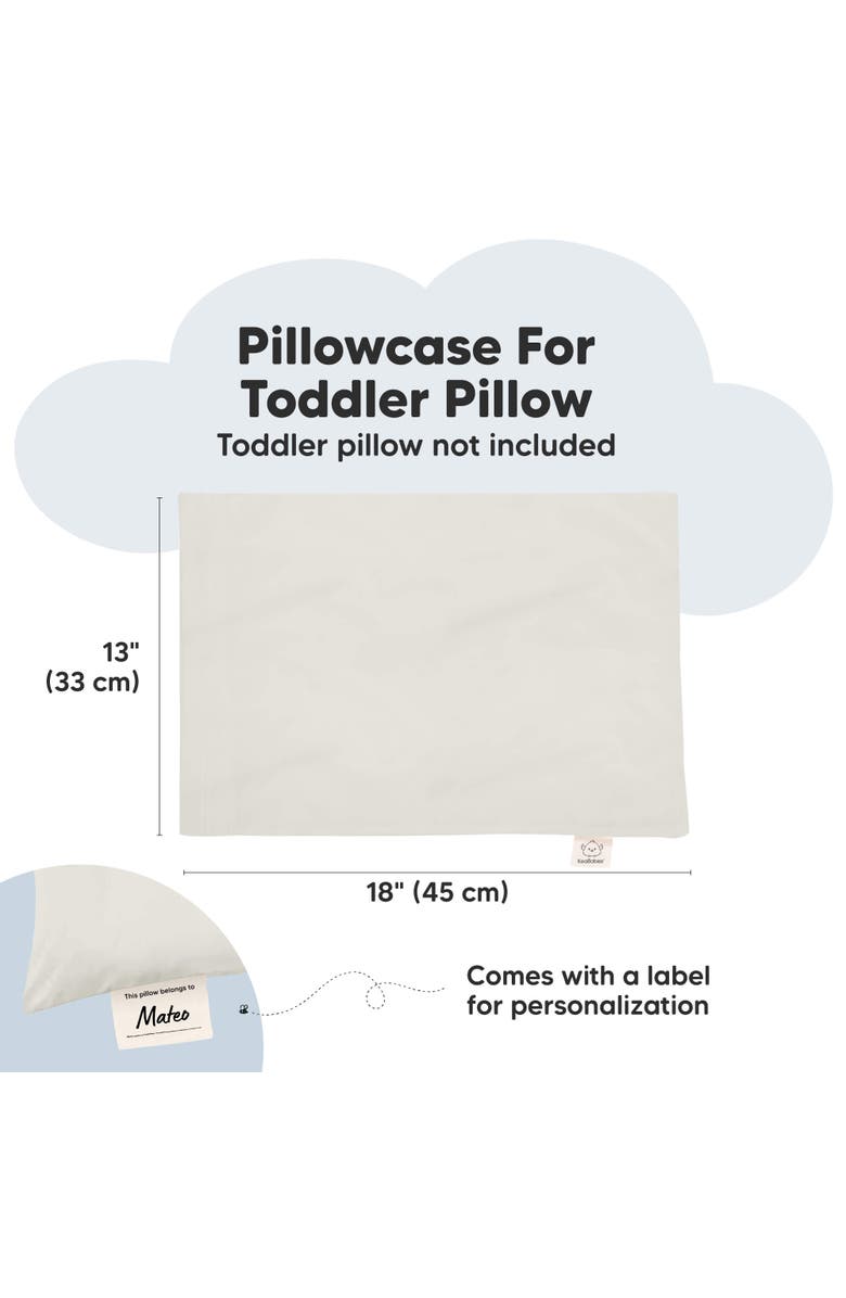KeaBabies My Little Dreamy [Protect+] Waterproof Pillowcase, Alternate, color, Pearl Gray