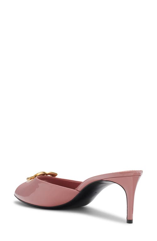 Dolce & Gabbana Sabot Keira In Pelle Rosa Donna In Rosa