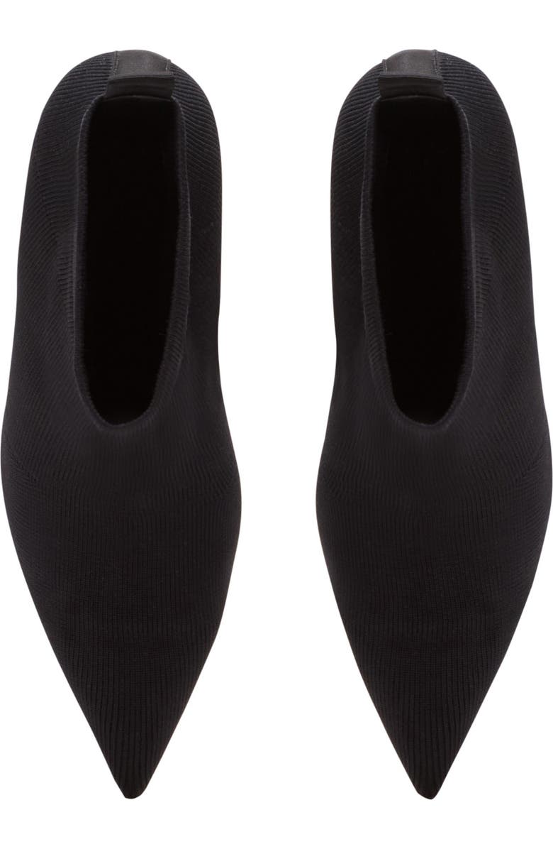 Balmain Wedge knit ankle boots, Alternate, color, Black