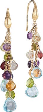 Marco Bicego Paradise 18K Yellow Gold Semiprecious Stones Multistrand Earrings