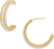 EYE CANDY LOS ANGELES Amalia Cubic Zirconia Hoop Earrings