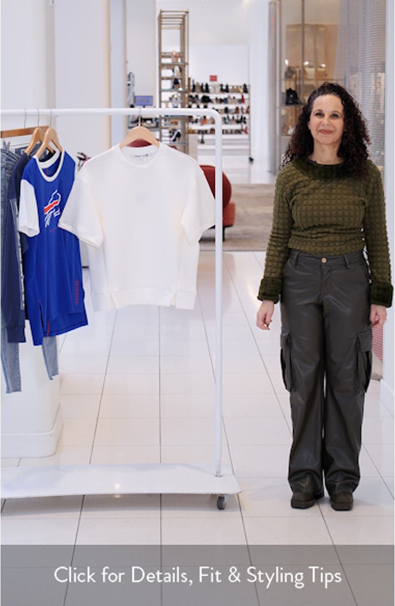 Scuba Knit Short Sleeve Sweatshirt, sales video thumbnail