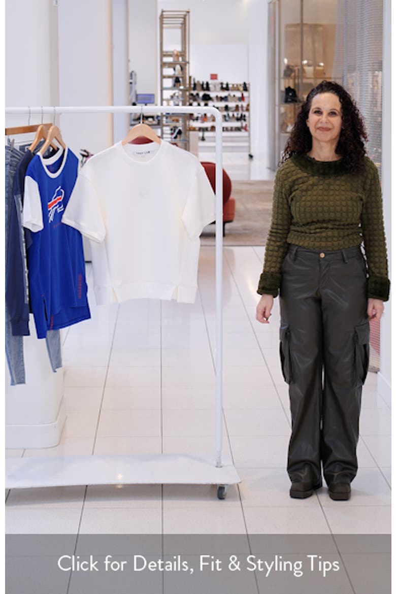 Scuba Knit Short Sleeve Sweatshirt video